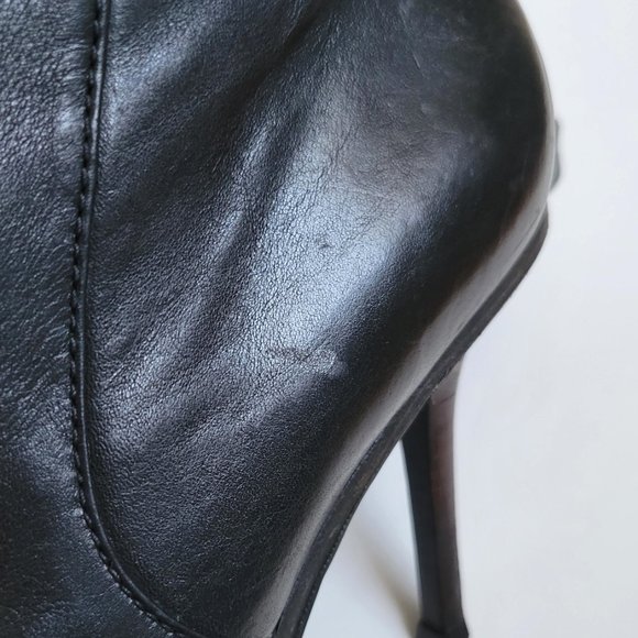 Coach Thelma Stiletto Black Mid-Calf Leather Boot Sz 10 - Picture 11 of 14